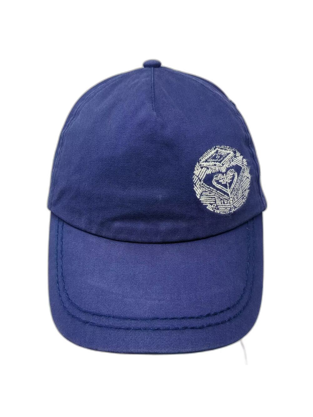 Roxy 5 Panel Blue Hat One Size Embroidered Logo Heart Graphic Cotton Strapback